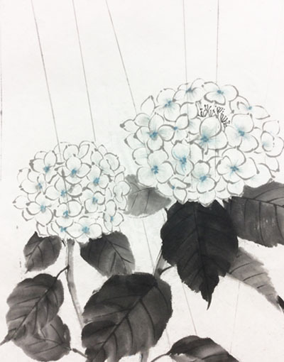 円形水墨画 花の作品 hqdefault.jpg
