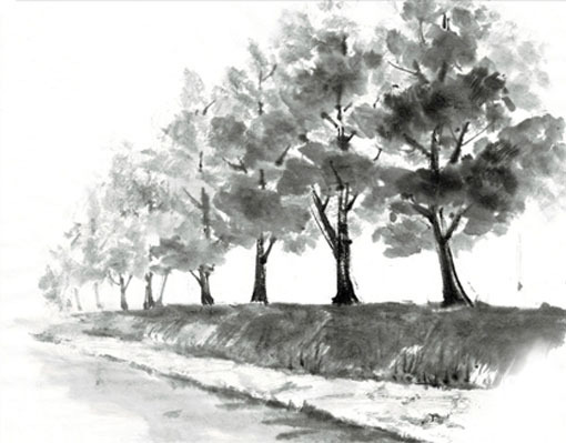 8月阿南教室の予定: ーモノクロの芸術水墨画ー京都で水墨画を学んでみ