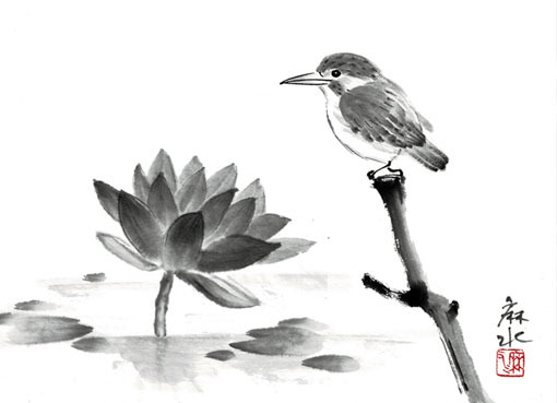 5月ワークショップの予定: ーモノクロの芸術水墨画ー京都で