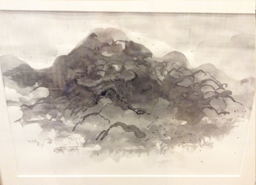 山本氏の制作活動: ーモノクロの芸術水墨画ー京都で水墨画を学